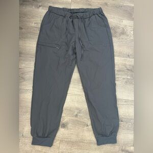 Women’s Gray Jogger Scrub Pants